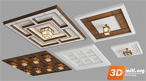 Ceiling Decoration Skp Files